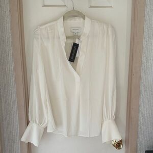 Banana Republic Classic Cream Blouse NWT
